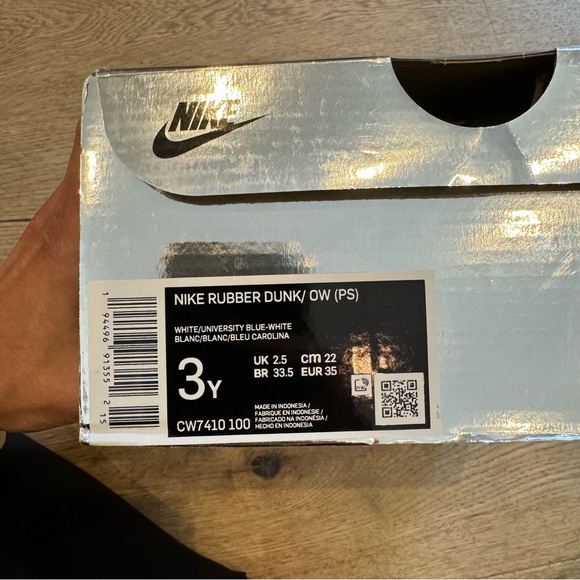 OFF-white Nike blue and neon orange DUNK SNEAKERS - Picture 11 of 11